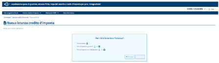 nuova istanza credito di imposta mediazione